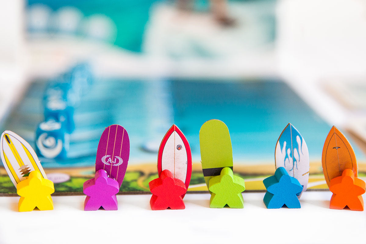 Tavarua - The Surfing Board Game - Game pieces